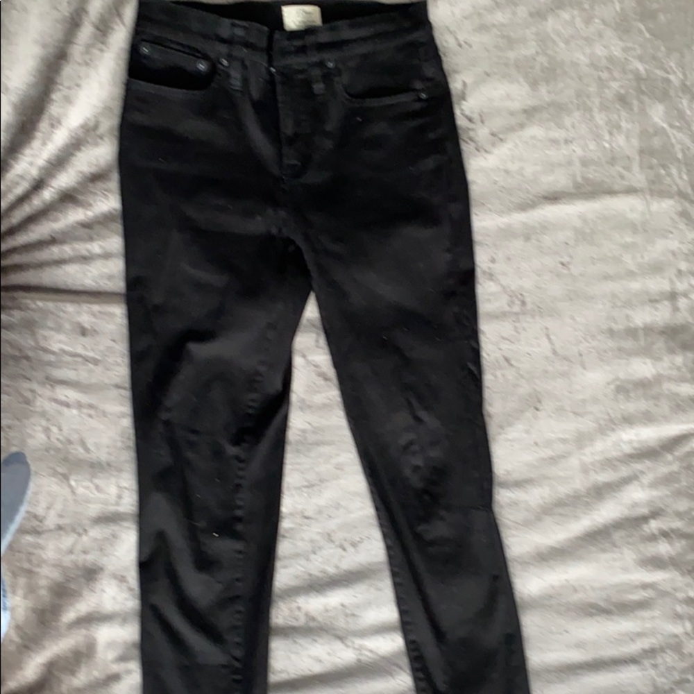JCrew black 9 inch high rise toothpick